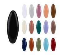 16pcs Scarf Safety Pins, Colorful Hijab Pins with Box Fashion Plastic Cover Hijab Pin Bulk for Women Muslim Girls (16 Colors)