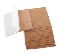 16PCS Self-Adhesive Cork Sheets, 4x4 In Square Cork Backing for Coasters Bottoms Bulk, Mini Wall Corks Board Tiles with Strong Adhesive-Backed for Thin Drink Coasters Cup Mats DIY Crafts Making Decor