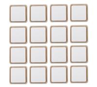 16pcs Self Adhesive Furniture Glide Pads Thick Plastic Pads | Extra Strength Pads, Shock Cushioning, Protects Walls and Wallpaper, for Home and Office Furniture Setup
