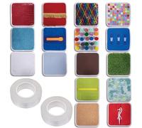 16pcs Sensory Wall Panel,Sequin Sensory Wall Panel,Sensory Mats,Sensory Squares,Sensory Tiles for Wall and Floor,Sensory Wall Mats for Autism,Sensory Educational Tools for Special Needs Classrooms