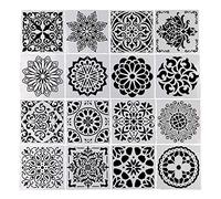 16pcs/Set Drawing Template Ruler Stencil Painting Board Album Decor Watercolor Paint Sets