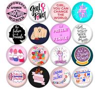 16pcs/set Feminism Peripheral Badge Badge Woman Lapel Pin Empowerment Brooch Pin Feminist Brooch