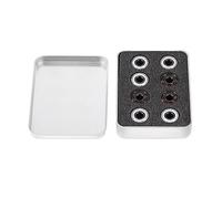 16pcs Set Inline Roller Skate Bearings, High Speed 608 Ceramic Ball Bearings, Hybrid Steel and Ceramic Miniature Bearings with Single Side, Low Noise Long Life Bearings for