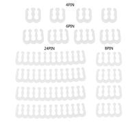 16Pcs/Set PP Cables Comb Clamp Clip Organizer For 2.5-3.2mm PC Power Cables Wiring 4/6/24 Pin Computer Cable Winder Splitter Extension Cable Adapter Card Reader Converter Drive Cord Base Transmission