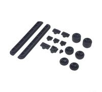16Pcs Silicone Dust for Nintendo Switch 2 Ports - Soft Rubber Anti-Dust Cover Set for USB-C LAN Headphone Jacks Black