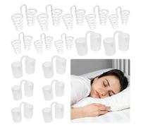 16PCS Silicone Nasal Dilators Snoring,Nasal Dilators Breathing,Anti Snoring Devices,Nose Dilator for Breathing,Nose Vents Nasal Breathers 4 Size for Snore Aid Congestion(8Hollow 8Solid)