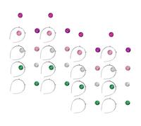 16pcs Space Costume Headband Set with Antennae and Ball | Plastic Foam Build, Four Colours Included, Secure Fit and Lightweight Feel, for Carnival Season and Photo Shoots