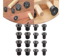 16pcs Steel Dowel Centre Point Set for Woodworking, Furniture Positioning and Tenon Alignment, Includes 6mm, 8mm, 10mm, 12mm Drill Bit