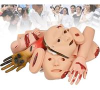 16PCS Trauma Manikin Moulage Kit Trauma Evaluation Set Burn/Wound Module for First Aid Trauma Care Training Full Body CPR Manikin