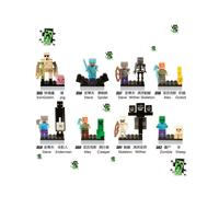 (16PCS Type A) Minecraft MiniFigures My World Series Characters Building Kits Kids Toys