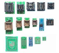 16pcs Universal Adapter Scoket Compatible with Xgecu T48 T56 RT809H RT809F EZP MCU Test Socket Programming Adapter ic chip avr Programmer
