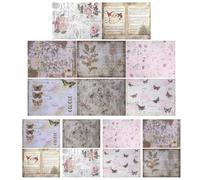 16pcs Vintage Paper for Journal Notebook and Diary Decorative Use