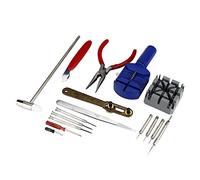 16Pcs Watch Repair Tool Kit Professional Link Removal Tool Case Opener Hand Toolkit for Band Adjustment, Battery Replacement
