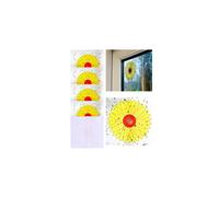 16PCS Window Fly Traps, Sunflower Style Window Fly Stickers, Insect Flies Wasp Pest Killer - 4 Packs x 4 Traps Each Package