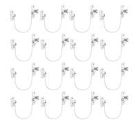 16Pcs Window Restrictor Locks for Kids Window Restrictors UPVC Baby Security Window Locks with Screws Keys for Baby Child Children Safety, Window Locks Door Locks for Home Public School and Commercial