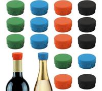 16PCS Wine Stoppers Silicone Wine Bottle Stoppers for Wine Bottle,Replace a Cork, Wine Corks Bottle Caps Champagne Stoppers for Corks to Keep Wine Fresh,Wine Saver