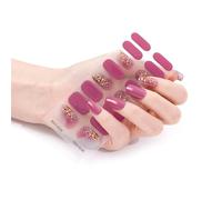 16Pcs Wraps Women Polish Strips Self Adhesive Polish Sticker Gel Strips Fingernail Manicure Stickers