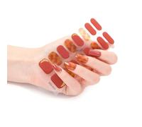 16Pcs Wraps Women Polish Strips Self Adhesive Polish Sticker Gel Strips Fingernail Manicure Stickers