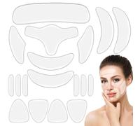 16PCS Wrinkle Patches for Face with a Pair of Eye Patches,Silicone Forehead Wrinkle Patches,Face Wrinkle Relief Pads Night,Moisturizing,Nourishing Under Eye, Face and Forehead,for All Skin Types