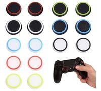 16pcs ZKSXOA Silicone Thumb Stick Grip Cap, Aim Assist Caps, Joystick Thumbstick Cap Attachments For Xbox Series X/S PS5,PS4, Xbox 360, PS3, PS2 Controllers Colour Set 1