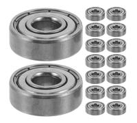 16pcs Zz Wheelchair Front Fork Stem Bearing Steel Double Shielded | Deep Groove 608 Size, Smooth Steering and Dust Protection, for Walker Wheels and Rehab Center Use