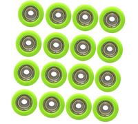 16Pieces Smooth Gliding Motion Guide Bearing Rollers Sliding Wheel for Most Door and Cabinet Track Less Operations Less Rollers