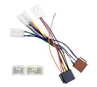 16Pin Aftermarket Stereo Wiring Harness for Toyota 1998-2006, 8Pin+8Pin Android Car Stereo Harness Adapter for Fit Highlander Camry RAV4 Corolla Land Cruiser Car Radio Stereo Wiring Harness with SWC