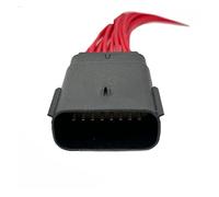 16Pin Auto Headlight Plug Waterproof Female Male Electronic Connector Wiring Harness Compatible With F~rd Mondeo 33472-1601 33482-1601(16P Male,20 Sets)