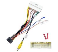 16Pin ISO Aftermarket Radio Harness Adapter for Hyundai 2015-2020 KIA 2016-2020, 16Pin Android Car Stereo Wiring Harness with SWC Reverse RCA Input Cable for Elantra Tucson Sonata K2 K3 K4