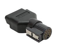 16pin OBD2 Connector Adapter, Diagnostic Tool Adapter for Scanner, 16pin OBD2 Cable Connector with Durable ABS Housing for Vehicle Inspection and Car Diagnostics