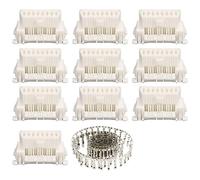 16Pin OBD2 Female Connector Plug Harness 10PCS Premium ABS Material Durable Car Diagnostic Scanner Interface Adapter for Vehicle Inspection and Maintenance