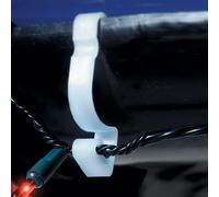 16pk Christmas Light Gutter Hooks - White