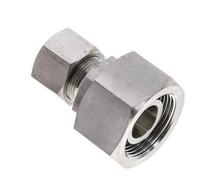 16S & 25S Stainless Steel Straight Cutting Fitting with Swivel 400 bar FKM O-ring Sealing Cone ISO 8434-1