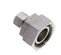16S & 38S Stainless Steel Straight Cutting Fitting with Swivel 315 bar FKM O-ring Sealing Cone ISO 8434-1