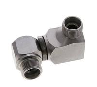 16S Zink plated Steel Ball-Guided Double Swivel Joint Cutting Fitting DN 12350 bar NBR ISO 8434-1