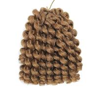 16Strands Curls African Twisted Braid Synthetic Hair Wigs Natural Curly Hairpiece Comfortable Extension For Daily Use African Twist Braid