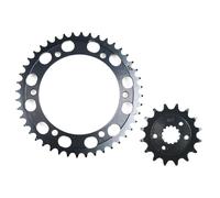 16T Front 44T Rear Sprocket Gear Set For NT400 J BROS 400 NT400J NT400K NT650K NT650 K Hawk GT NT 400 650 Compatible With Staring Wheels(FRONT AND REAR)