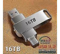 16TB Flash Drive Usb 3.2 Super High Speed Metal Transfer U Disk Pen Drive Waterproof Type C Disk SSD USB Drive Disk-A New Arrival S06 32TB