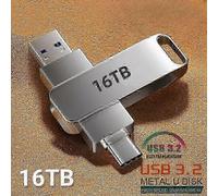 16TB Flash Drive Usb 3.2 Super High Speed Metal Transfer U Disk Pen Drive Waterproof Type C Disk SSD USB Drive Disk!S1 32TB