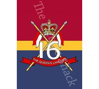 16TH/5TH THE QUEENS ROYAL LANCERS CAP BADGE PRINTED ON A METAL SIGN,FRIDGE MAGNET