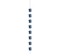 16th Birthday Blue Hanging String Decoration Age 16 Navy Blue Party Banner Decoration Garland Pennant Decor UP