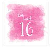 16th Birthday Card For Her, Happy 16th Birthday Card Female, Girls 16th Birthday Card, Sweet 16th Birthday Card, Multi, Greeting card, (ZQWF10088)