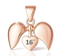 16th Birthday Charm for Pandora Bracelet - Rose Gold Plated Sterling Silver