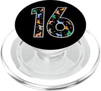 16th Birthday Dog Design - 16 Years Old Birthday PopSockets PopGrip for MagSafe