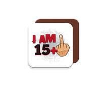 16th Birthday Gift - Coaster - Middle Finger - Giftset - Made by MUGGZ in The UK