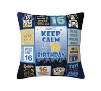 16th Birthday Gifts for Boys - 16 Year Old Boy Birthday Gift Ideas - Gifts For 16 Year Old Boy - Happy 16th Birthday Decorations for Boys - 16 Year Old Boy Birthday Gift Ideas Pillow Cover 18"X18"