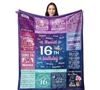 16th Birthday Gifts for Girls - Sweet 16 Gifts for Girls - 16 Year Old 60"X50" Blanket for Birthday - Gifts for 16 Year Old Girl Ideas - Sweet Sixteen Birthday Decorations