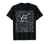 16th Birthday Math Square Root Of 256 16 Years Old Funny T-Shirt