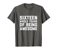16th Birthday T Shirt for Boy Girl Gift Age 16 Year Old Son T-Shirt