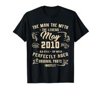 16th Birthday Tee Man Myth Legend May 2010 16 Years Old T-Shirt